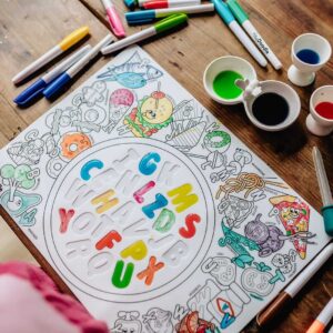 Sensoryczna kolorowanka silikonowa A3 Hey Doodle | Różne warianty